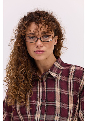 Жіноча картата сорочка блакитного кольору Arjen (361056950)