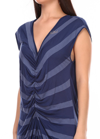 Комбинированное повседневный платье бирюзовый Killah в полоску