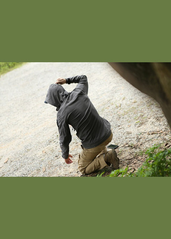 Куртка ветровка ветрозащитная Blue label fog windproof soft-shell Серая S Emerson (276907232)