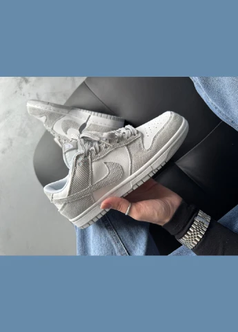 Кросівки жіночі Nike SB Dunk Low Grey White | Найк СБ Данк сірі No Brand сірі демісезони (342080218)