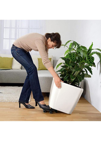 Кашпо Quadro Premium LS 50 Сіро-коричневий (16285) Lechuza (332613124)