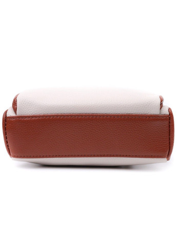 Удобная сумка для женщин на каждый день из натуральной кожи 22589 Белая Vintage (297956932)