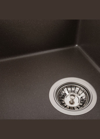 Гранітна мийка для кухні 5851 ARIA матова Темна скеля Platinum (269794999)