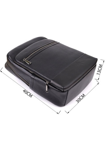 Городской рюкзак унисекс из натуральной кожи 23046 Черный Vintage (361111542)