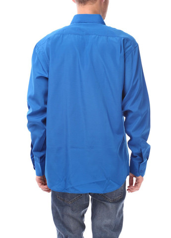 Синяя повседневный рубашка однотонная Aldo & Co