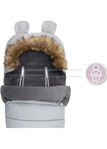 Зимний конверт Sleeping bag gray (AKCE00034) MoMi (391738556)