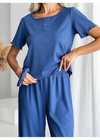 Костюм (футболка, брюки), колір Синій Fashion (361310416)