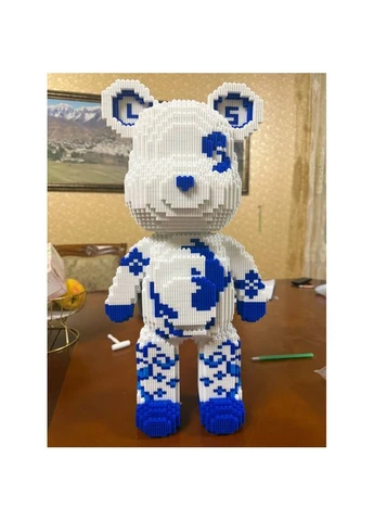 Конструктор 3д для дорослих "Kai Bear" 48 см збірний блочний ведмідь bearbrick Blocks для дітей інтер'єрна арт фігурка Magic (392468984)