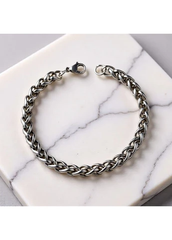Мужской стальной браслет Urbane из титановой стали 21 см 5мм Liresmina Jewelry (394021994)