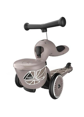 Самокат Scoot and Ride Highwaykick-1 Lifestyle, коричневый () Scoot&Ride SR-210621-BROWNLINES (335030676)