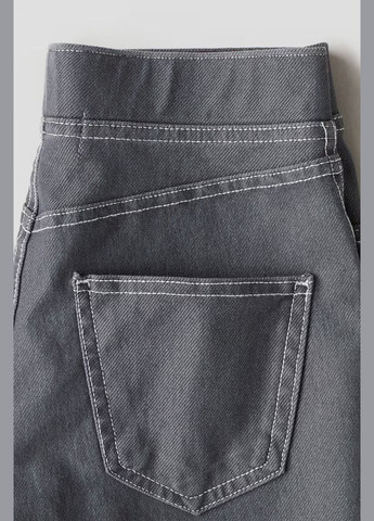 ТРИКОТАЖНІ СІРІ ШОРТИ ДЛЯ ДІВЧИНКИ З ЕФЕКТОМ ДЕНІМУ -164см(13-14р) H&M (338589695)