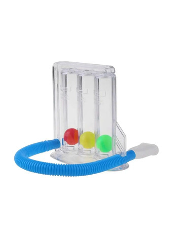 Дихальний тренажер із 3 кульками для поліпшення функції легенів тренування дихання кисневої терапії 14,5х13х7 см (479414-Prob) Unbranded (318097518)