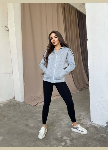 Толстовка жіноча тепла на ФЛІСІ з блискавкою та кишенею кенгуру Nositi (302746793)