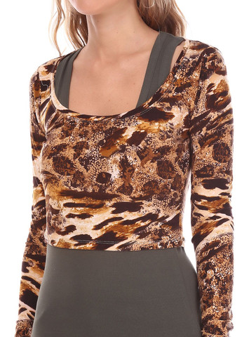 Футболка Бежевый Pink Woman - (321104293)