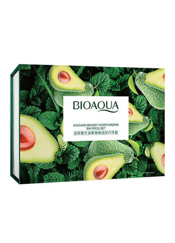 Набор по уходу за лицом Niacinome Avocado Elasticity Moisturizing 6в1 с автокадо 18 шт. Bioaqua (352012464)
