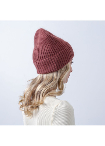 Шапка бини женская шерсть коричневая FREDERICK LuckyLOOK 567-122 (362576544)