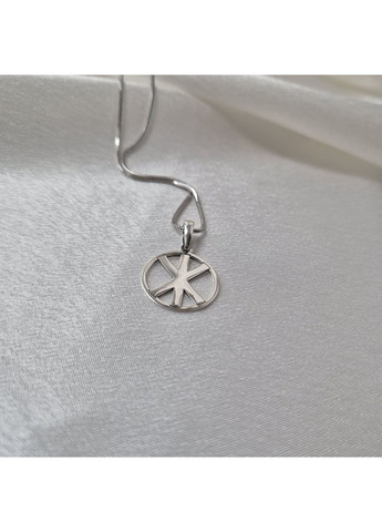 Срібна підвіска кулон оберіг амулет Жива срібло 925 проби 93433 1.90г Nobrand (363969213)