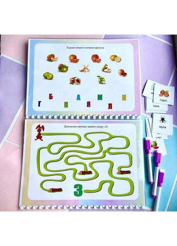 АБЕТКА 3 В 1 на липучках No Brand (365762380)