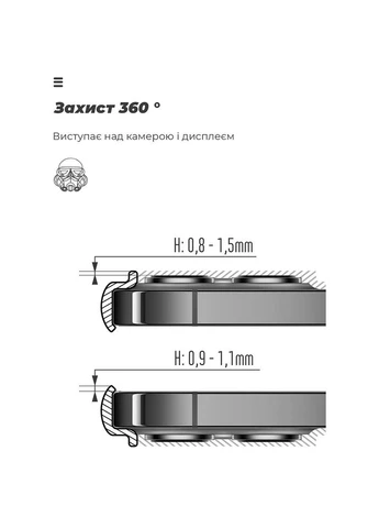 Чехол ICON для Motorola Edge 70 Fusion 5G Camera cover Black (ARM91024) ArmorStandart (401854007)
