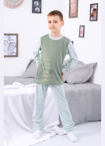 Зелена всесезон піжама для хлопчика (підліткова) кофта + брюки Носи своє