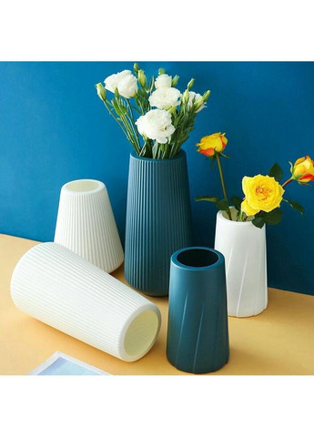 Ваза для цветов 14279 16х20 см синяя No Brand (335972444)