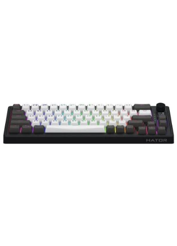 Клавіатура Skyfall 65 Pro Aurum Vanila Silent RGB Wireless/Bluetooth/USB UA Grey/Black (HTK4160UA) Hator (400750642)