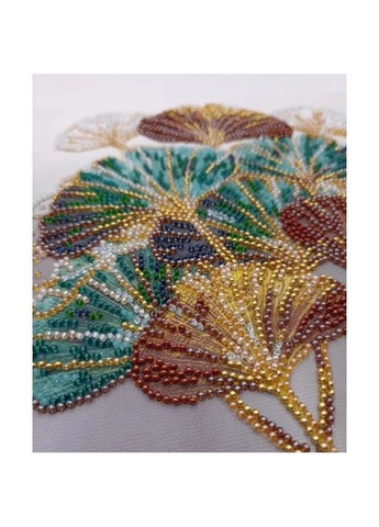 Набор-миди для вышивания бисером «Изумрудная ветвь» AMB-088 на натуральном холсте Abris Art (316266978)