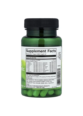 Пробіотики Ultimate 16 Strain Probiotic with FOS, 30 вегакапсул Swanson (397413746)