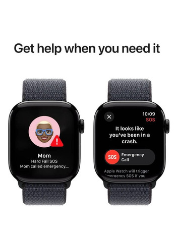 Смарт-годинник Watch Series 10 GPS 46mm Jet Black Alum with Black Sp/b - S/M (MWWP3QH/A) Apple (370607493)