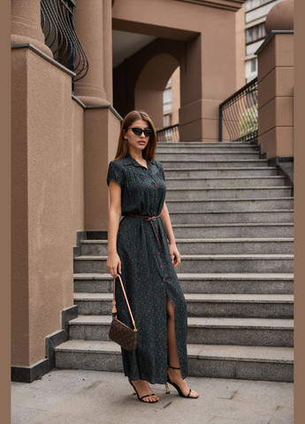 Темно-зелена сукня MN