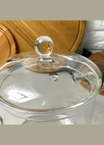 Скляна каструля з кришкою 2.5 л для плити No Brand (303212325)