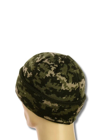 Зимова двошарова чоловіча шапка утеплена флісом No Brand Чоловіча зимова шапка (339596977)