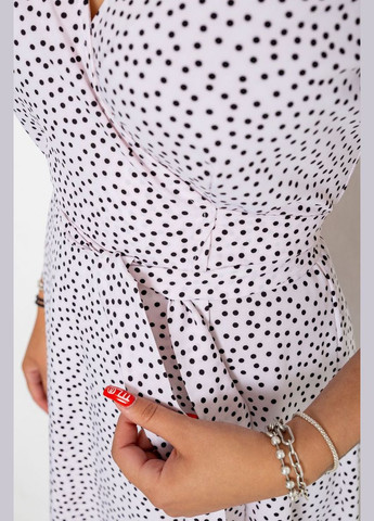 Молочное кэжуал сарафан в горох Ager в горошек