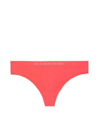 Жіночі трусики Seamless Thong стрінги S помаранчевий Victoria's Secret (282964868)