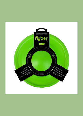 Игрушка для собак Летающая тарелка Flyber (Флайбер) d=22 см (вспененный полимер) зеленая 62175 Collar (280916455)