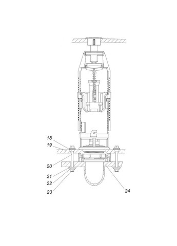 Комплект арматури для зливного бачка з боковою подачею води 1/2 ″ та одним режимом зливу СТОП АБк05 SoloPlast (299997765)