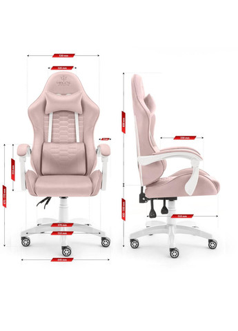 Комп'ютерне крісло HC-1000 Pink (тканина) No Brand (366888760)