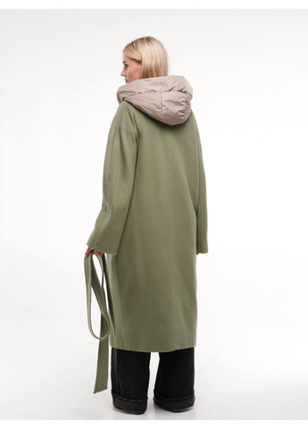 Оливкове демісезонне Пальто Олива Esmeralda
