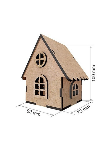 Заготовка для декорування "Будиночок 12" FDPO-403 з LED свічкою в комплекті Fabrika Decoru (367967805)