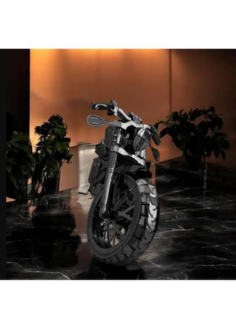 Металевий конструктор 3D Мотоцикл Harley-Davidson 12,8×6,2×4,3 см, декоративна модель для дітей та дорослих, розвиваючий No Brand (364191378)