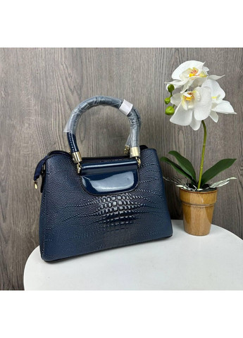 Женская лаковая сумочка Кенгуру рептилия из экокожи цилиндрическая серого цвета ProDobro (363135812)