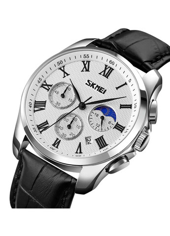 Часы мужские наручные классические 9260 (Серебристые с белым циферблатом) Skmei (314483633)