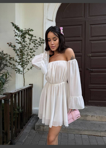 Молочна кежуал сукня N.Family однотонна