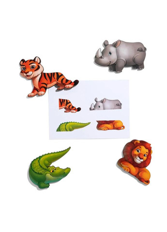 Деревянная настольная игра "Повтори по схеме - Африка" Ubumblebees (ПСД178) PSD178 на липучках No Brand (330608285)