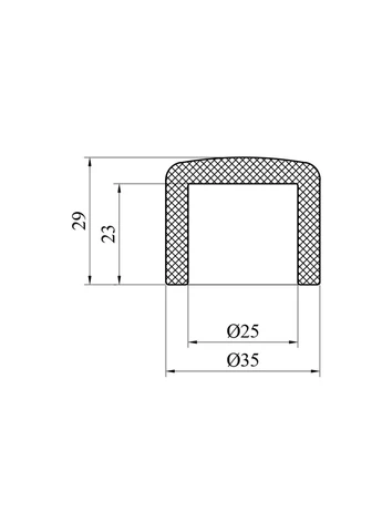 Заглушка PPR 25 мм Baux (346600563)