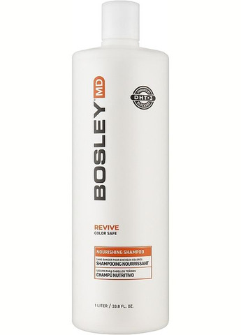 Живильний шампунь для тонкого фарбованого волосся Bos Revive Shampoo 1000ml (588067-192067) Bosley (368655512)
