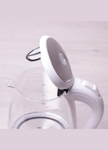 Электрический чайник с синей LED подсветкой и стальными декоративными вставками на 1,5 л a1701A Kamille (336879391)