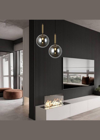 Стеклянный подвес 25см (916-3525-1 BRZ+BK) No Brand (370072487)