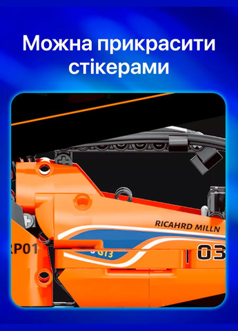 Конструктор автомобиля Maclaren 720S от Technic на 1074 детали с дистанционным управлением оранжевая MoYu (322578254)