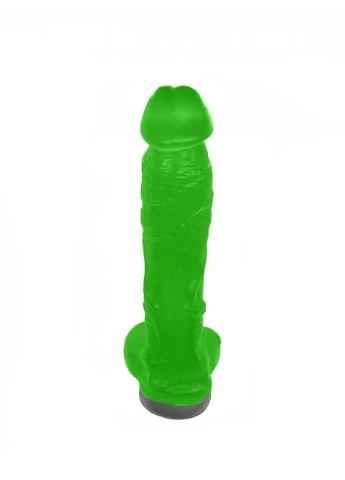 Крафтовое мыло-член с присоской Чистый Кайф Green size XL натуральное No Brand (303886795)